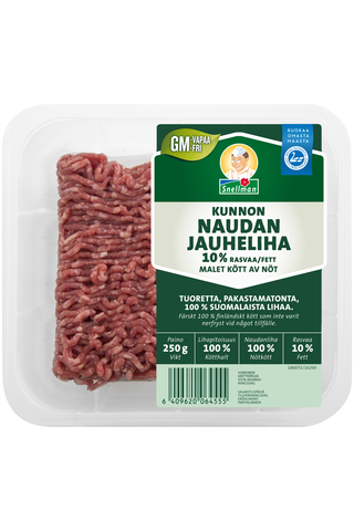 Snellman 250g Kunnon naudan jauheliha 10% - Ruoan hinta