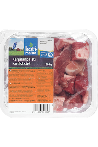 Kotimaista 600g Maustamaton Karjalanpaisti - Ruoan hinta