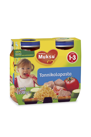 Muksu 2x200g tonnikalapasta 12 kk - Ruoan hinta