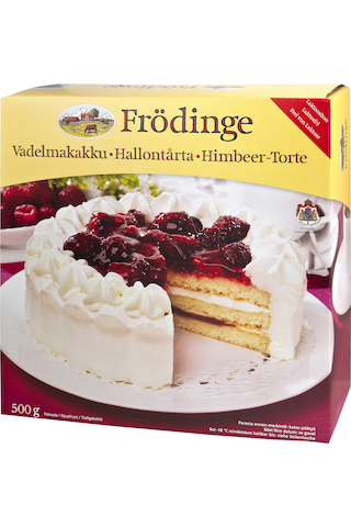 Frödinge 500g vadelmakakku laktoositon - Ruoan hinta