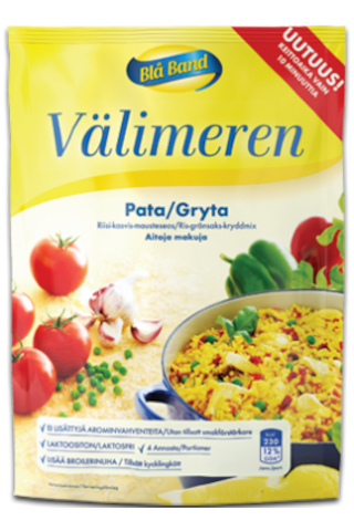 Blå Band 150g Välimeren pata Pasta-kasvis-mausteseos - Ruoan hinta