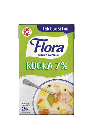 Flora Ruoka 250ml 7% laktoositon kasviöljysekoite - Ruoan hinta