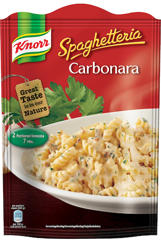 Knorr 157g Spaghetteria Carbonara pasta-ateria - Ruoan hinta