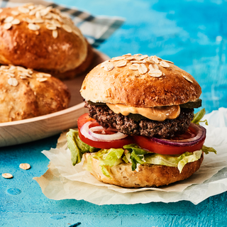 Kauraisat burgerisämpylät