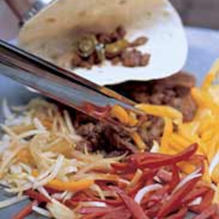Lihafajitas muurinpohjapannulla