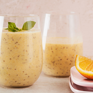 Hedelmäinen chia-inkiväärismoothie