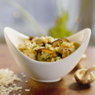 Sieni-pinaattirisotto