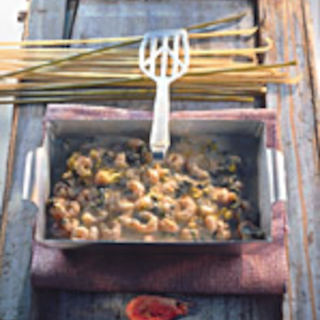Sitruunainen katkarapupasta