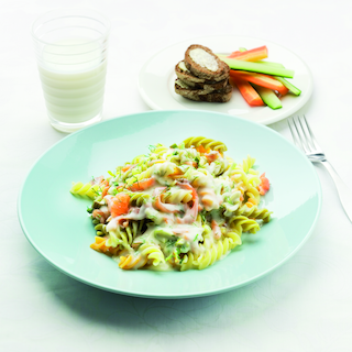 Kylmäsavulohipasta ll